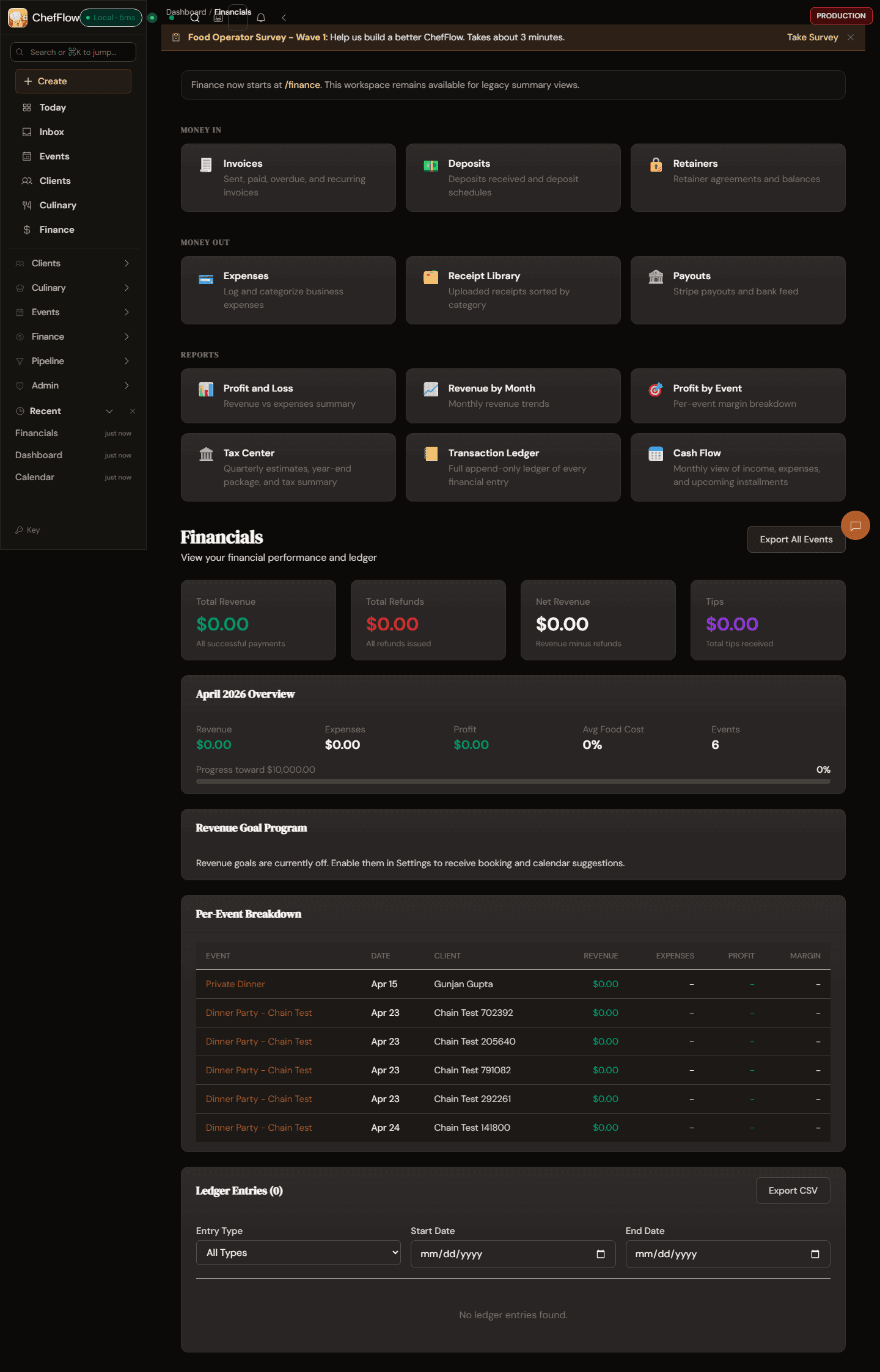 Finance hub